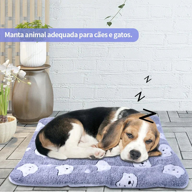 Cobertor peludo - serve como caminha para seu pet - Club Mimos